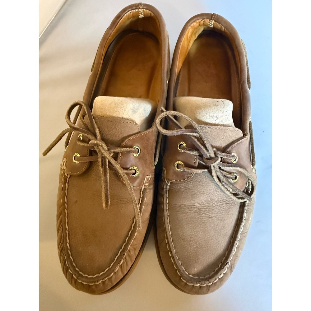 Sperry Gold Cup Authentic 2 Eye Leather Boat Shoe Top Slider Comfort Mens 10.5 M